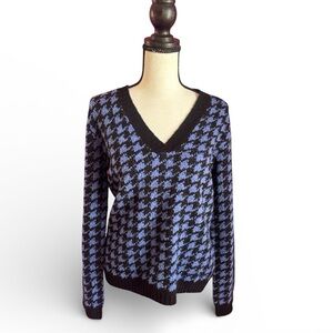 Casual Corner Knit V-Neck Pullover Sweater Size Large